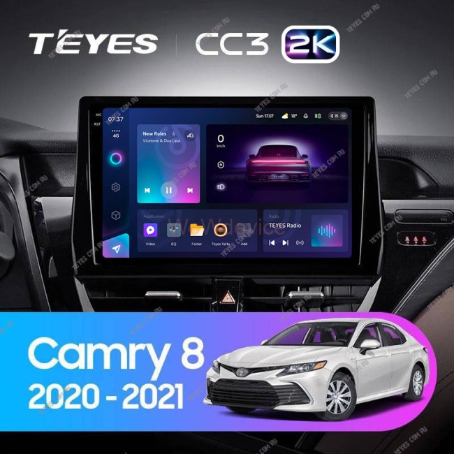 Штатная магнитола Teyes CC3 2K 4/64 Toyota Camry VIII 8 XV70 (2020-2021)