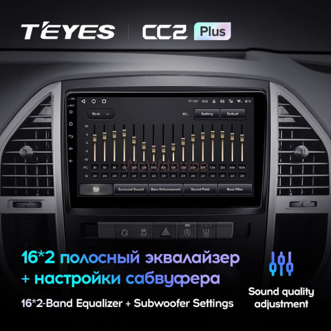 Штатная магнитола Teyes CC2 Plus 6/128 Mercedes-Benz Vito 3 W447 (2014-2020)