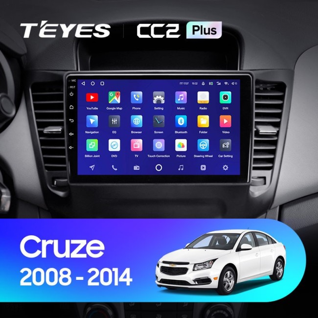 Штатная магнитола Teyes CC2L Plus 1/16 Chevrolet Cruze J300 (2008-2014)