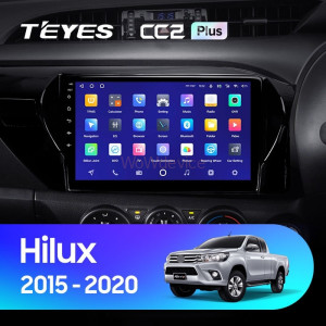 Штатная магнитола Teyes CC2L Plus 2/32 Toyota Hilux Pick Up AN120 (2015-2020) Правый руль