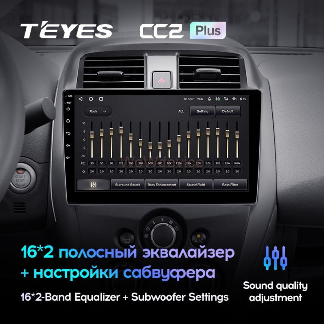 Штатная магнитола Teyes CC2 Plus 4/64 Nissan Sunny (2014-2016)
