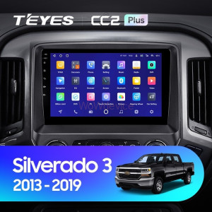 Штатная магнитола Teyes CC2 Plus 4/32 Chevrolet Silverado 3 GMTK2 (2013-2019)