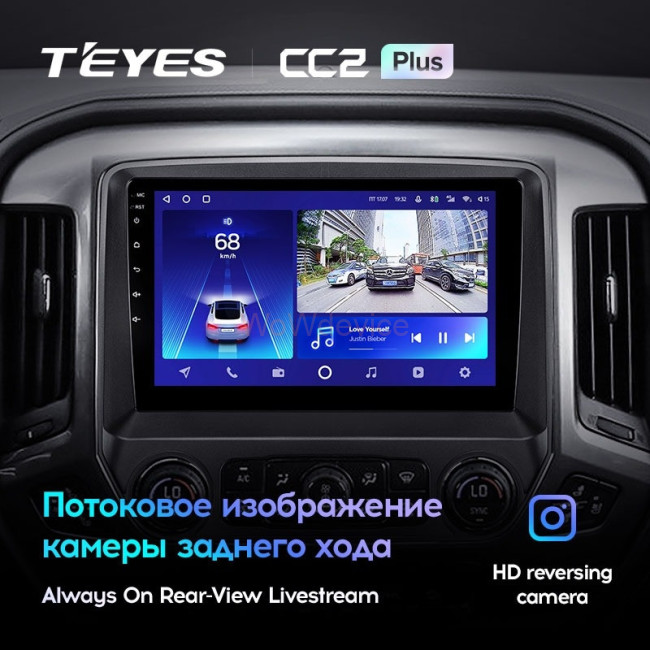 Штатная магнитола Teyes CC2 Plus 4/32 Chevrolet Silverado 3 GMTK2 (2013-2019)