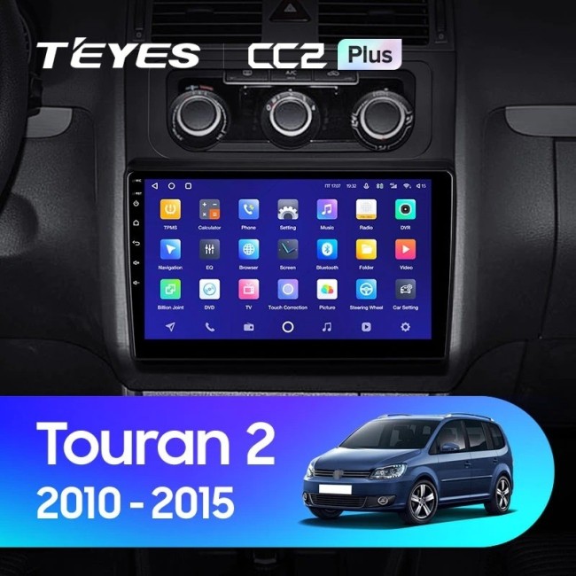 Штатная магнитола Teyes CC2L Plus 2/32 Volkswagen Touran 2 1T (2010-2015)