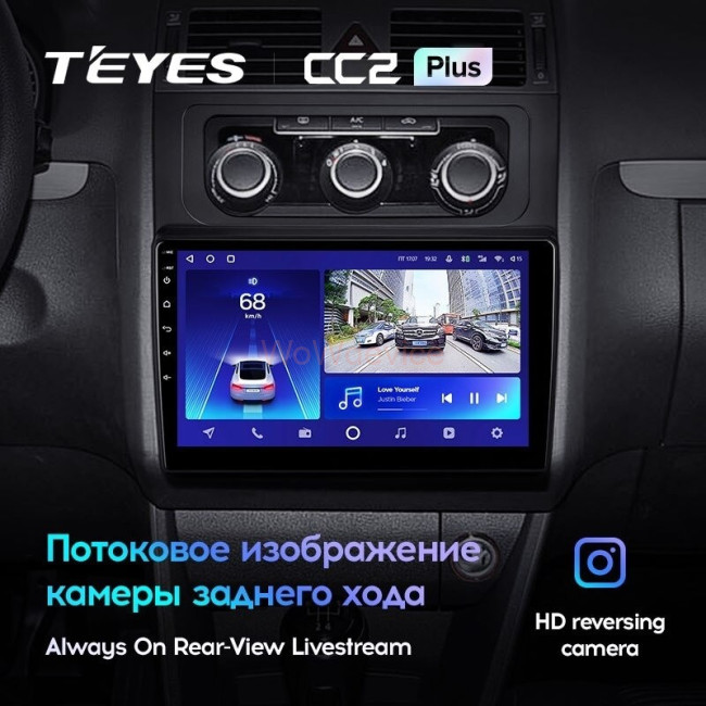 Штатная магнитола Teyes CC2L Plus 2/32 Volkswagen Touran 2 1T (2010-2015)