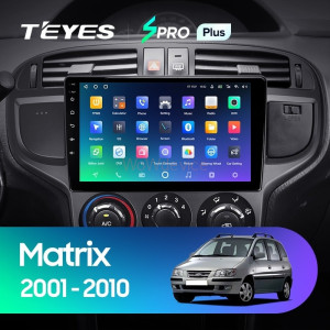 Штатная магнитола Teyes SPRO Plus 6/128 Hyundai Matrix (2001-2010)