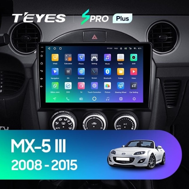 Штатная магнитола Teyes SPRO Plus 3/32 Mazda MX-5 (2008-2015)
