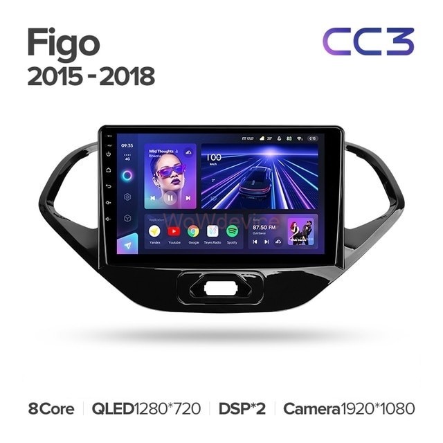 Штатная магнитола Teyes CC3 6/128 Ford Figo (2015-2018) Штатная магнитола Teyes CC3 6/128 Ford Figo (2015-2018)