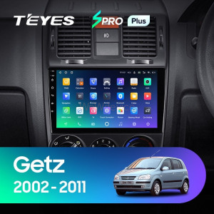 Штатная магнитола Teyes SPRO Plus 6/128 Hyundai Getz (2002-2011) Правый руль