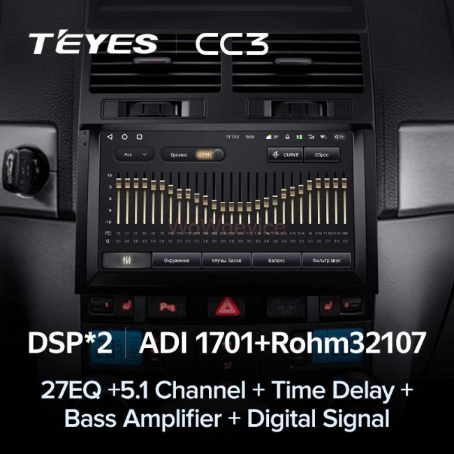 Штатная магнитола Teyes CC3 360 6/128 Volkswagen Touareg GP (2002-2010) F2
