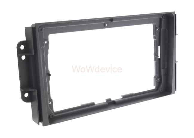 Рамка магнитолы 9.0" (цв.Глянцевый Черный) для CHERY Tiggo 3 2016+