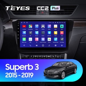 Штатная магнитола Teyes CC2 Plus 4/64 Skoda Superb 3 (2015-2019)