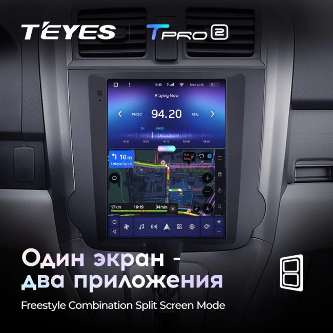 Штатная магнитола Tesla style Teyes TPRO 2 3/32 Honda CR-V 3 RE 2006-2012 Тип-В