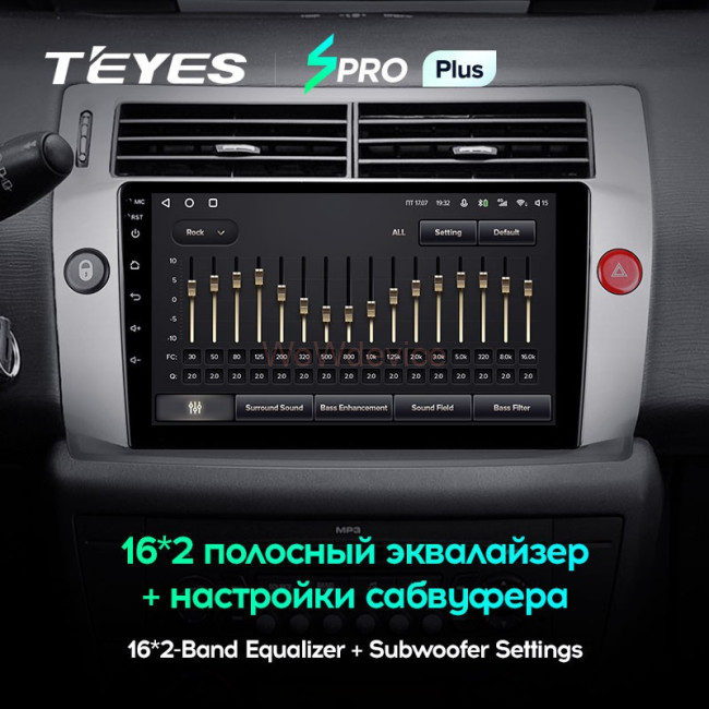 Штатная магнитола Teyes SPRO Plus 4/64 Citroen C4 (2004-2014)