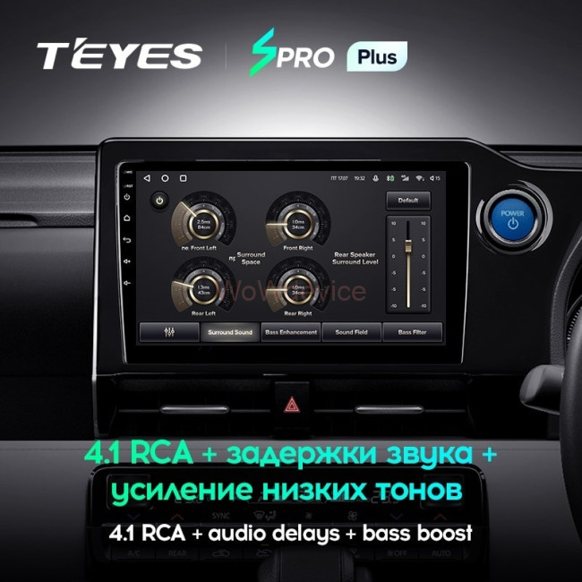 Штатная магнитола Teyes SPRO Plus 4/32 Toyota Noah 4 R90 (2022-2023) Правый руль