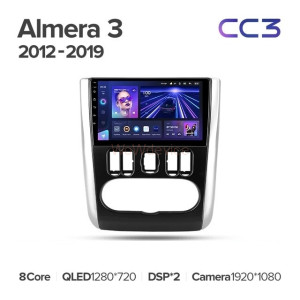 Штатная магнитола Teyes CC3 360 6/128 Nissan Almera 3 G15 (2012-2019) F2