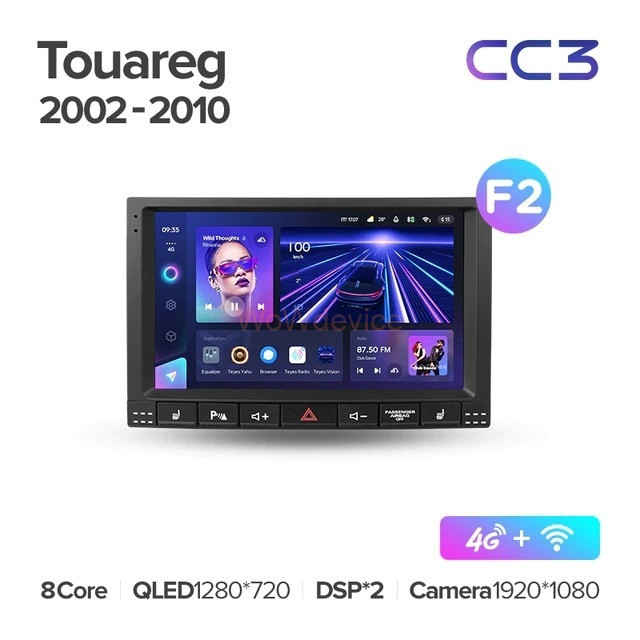 Штатная магнитола Teyes CC3 6/128 Volkswagen Touareg GP (2002-2010) F2 Штатная магнитола Teyes CC3 6/128 Volkswagen Touareg GP (2002-2010) F2