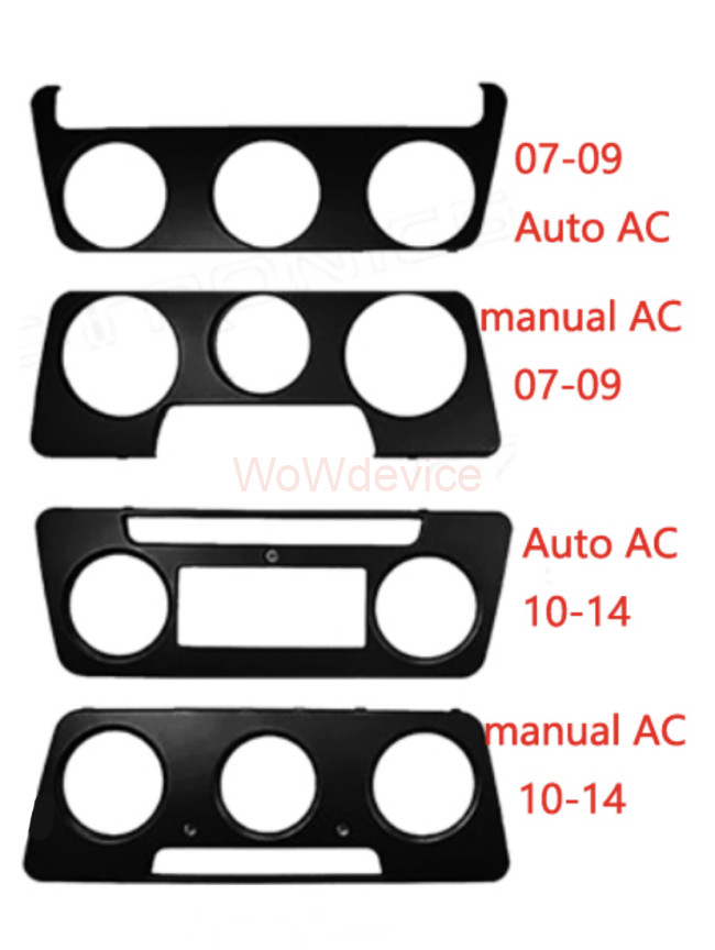 Рамка магнитолы 10.2" (цв.Черный) для SKODA Octavia (1Z) 2004-2013