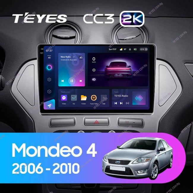 Штатная магнитола Teyes CC3 2K 6/128 Ford Mondeo 4 (2006-2010)