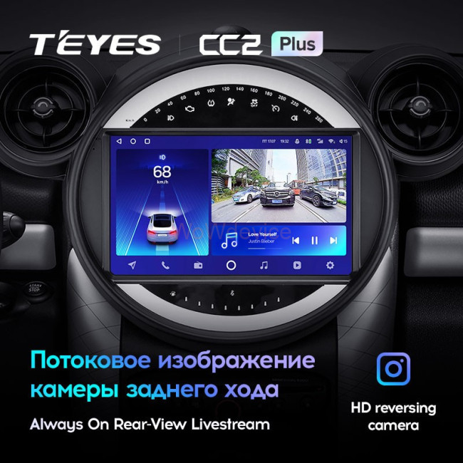 Штатная магнитола Teyes CC2 Plus 6/128 Mini Cooper (2010-2016)