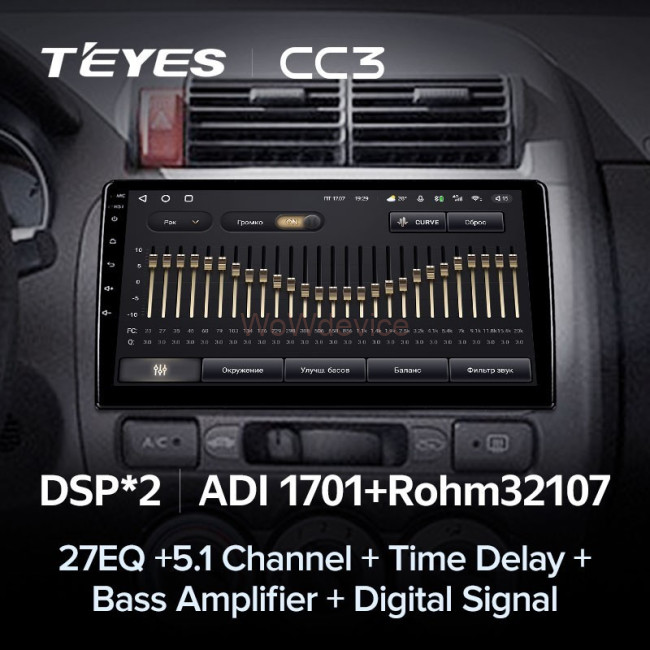 Штатная магнитола Teyes CC3 6/128 Honda Jazz 1 (2001-2009)