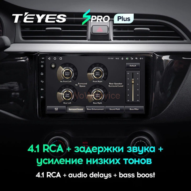 Штатная магнитола Teyes SPRO Plus 6/128 Kia RIO 4 (2016-2019) Тип-B