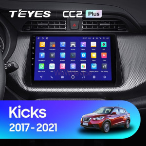 Штатная магнитола Teyes CC2L Plus 1/16 Nissan Kicks P15 (2017-2021)