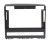 Рамка магнитолы 9.0" (цв.Глянцево-серый) для FIAT Strada 2012-2020; Idea 2013-2016