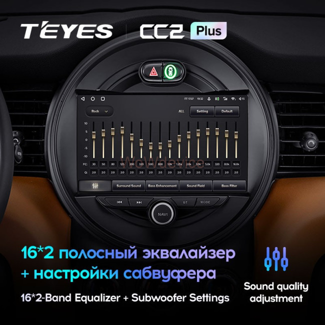 Штатная магнитола Teyes CC2 Plus 6/128 Mini Cooper (2014-2020)