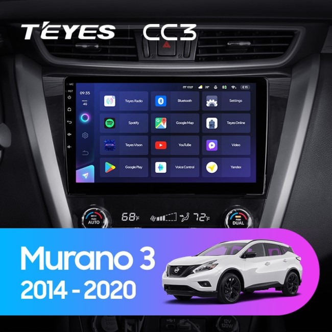 Штатная магнитола Teyes CC3 3/32 Nissan Murano 3 Z52 (2014-2020)