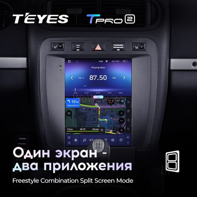 Штатная магнитола Tesla style Teyes TPRO 2 4/32 Porsche Cayenne 1 9PA (2002-2010)