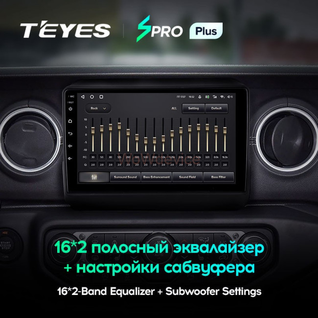 Штатная магнитола Teyes SPRO Plus 3/32 Jeep Wrangler 4 JL (2018-2019) Штатная магнитола Teyes SPRO Plus 3/32 Jeep Wrangler 4 JL (2018-2019)