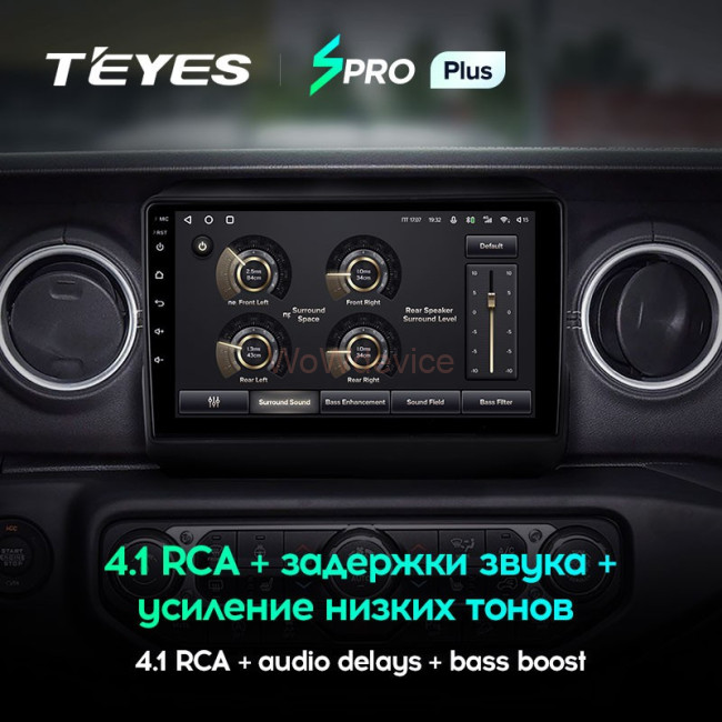 Штатная магнитола Teyes SPRO Plus 3/32 Jeep Wrangler 4 JL (2018-2019) Штатная магнитола Teyes SPRO Plus 3/32 Jeep Wrangler 4 JL (2018-2019)