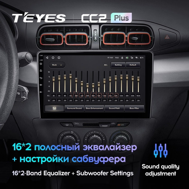 Штатная магнитола Teyes CC2 Plus 6/128 Citroen C3-XR (2019-2020) (F1)