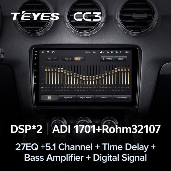 Штатная магнитола Teyes CC3 360 6/128 Audi TT 2 (2006-2014)