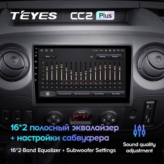 Штатная магнитола Teyes CC2 Plus 4/64 Nissan NV400 (2010-2020) (F2)
