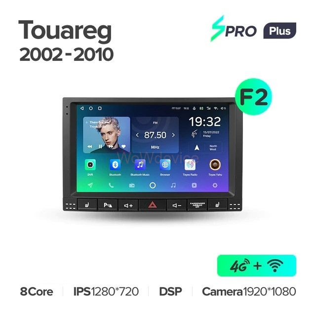 Штатная магнитола Teyes SPRO Plus 4/64 Volkswagen Touareg GP (2002-2010) F2