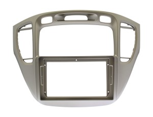 Рамка магнитолы 9.0" (цв.Глянцевое Серебро) для TOYOTA Highlander 2001-2007