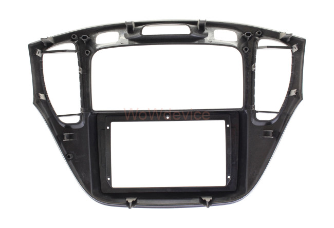 Рамка магнитолы 9.0" (цв.Глянцевое Серебро) для TOYOTA Highlander 2001-2007 Рамка магнитолы 9.0" (цв.Глянцевое Серебро) для TOYOTA Highlander 2001-2007