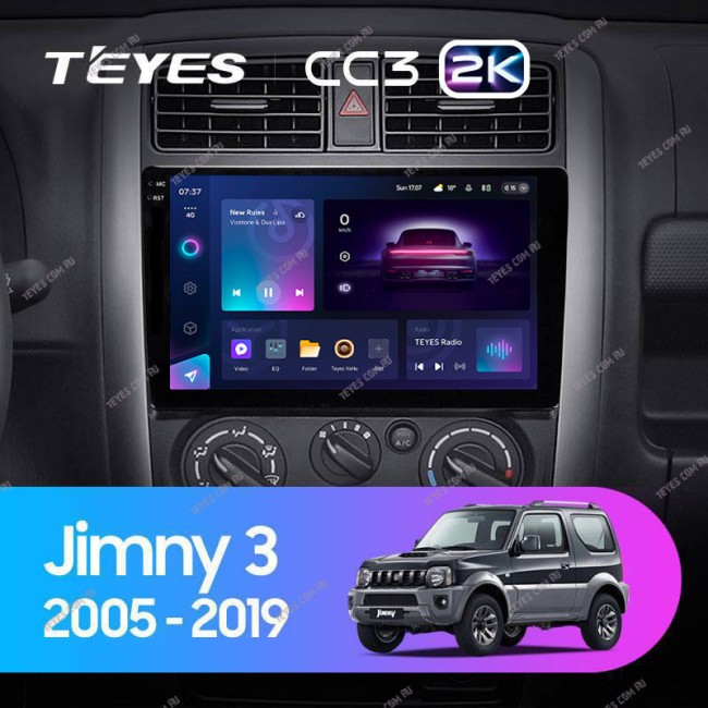 Штатная магнитола Teyes CC3 2K 6/128 Suzuki Jimny 3 (2005-2019)