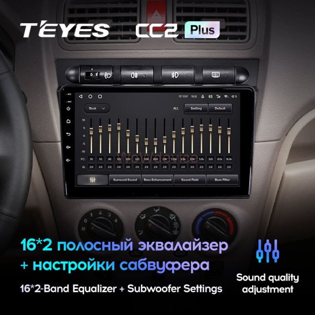 Штатная магнитола Teyes CC2L Plus 1/16 Kia Picanto SA Morning (2004-2007)