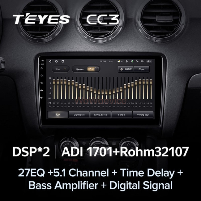 Штатная магнитола Teyes CC3 3/32 Audi TT 2 (2006-2014)