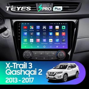 Штатная магнитола Teyes SPRO Plus 3/32 Nissan X-Trail T32 (2013-2017) F1 кондиционер Тип-AB