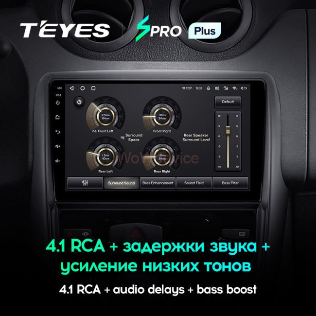 Штатная магнитола Teyes SPRO Plus 4/64 Renault Duster 1 (2010-2015)