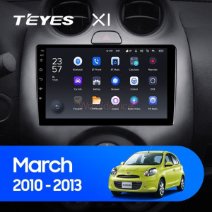 Штатная магнитола Teyes X1 4G 2/32 Nissan March K13 (2010-2013)