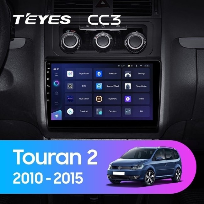 Штатная магнитола Teyes CC3 3/32 Volkswagen Touran 2 1T (2010-2015)