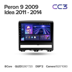 Штатная магнитола Teyes CC3 6/128 Fiat Peron 9 2009 Idea (2011-2014)