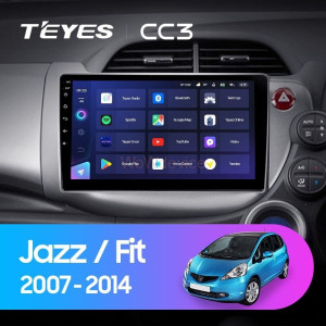 Штатная магнитола Teyes CC3 6/128 Honda Jazz 2 GG (2007-2014) Правый руль