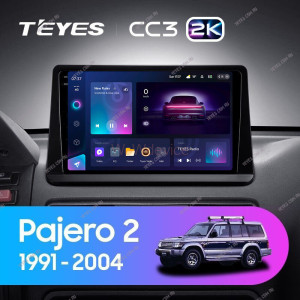 Штатная магнитола Teyes CC3 2K 3/32 Mitsubishi Pajero 2 (1991-2004)