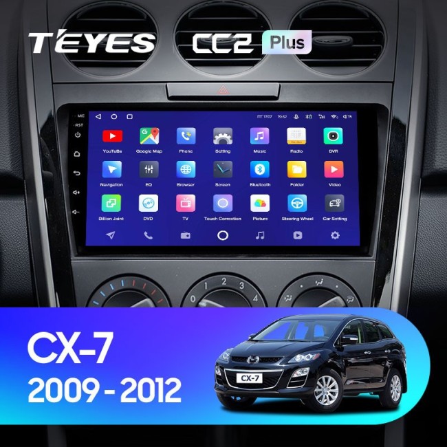 Штатная магнитола Teyes CC2 Plus 4/64 Mazda CX-7 7 ER (2009-2012)